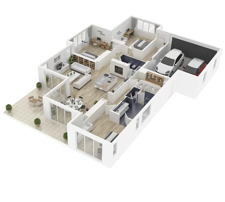 3D Home Model Rendering